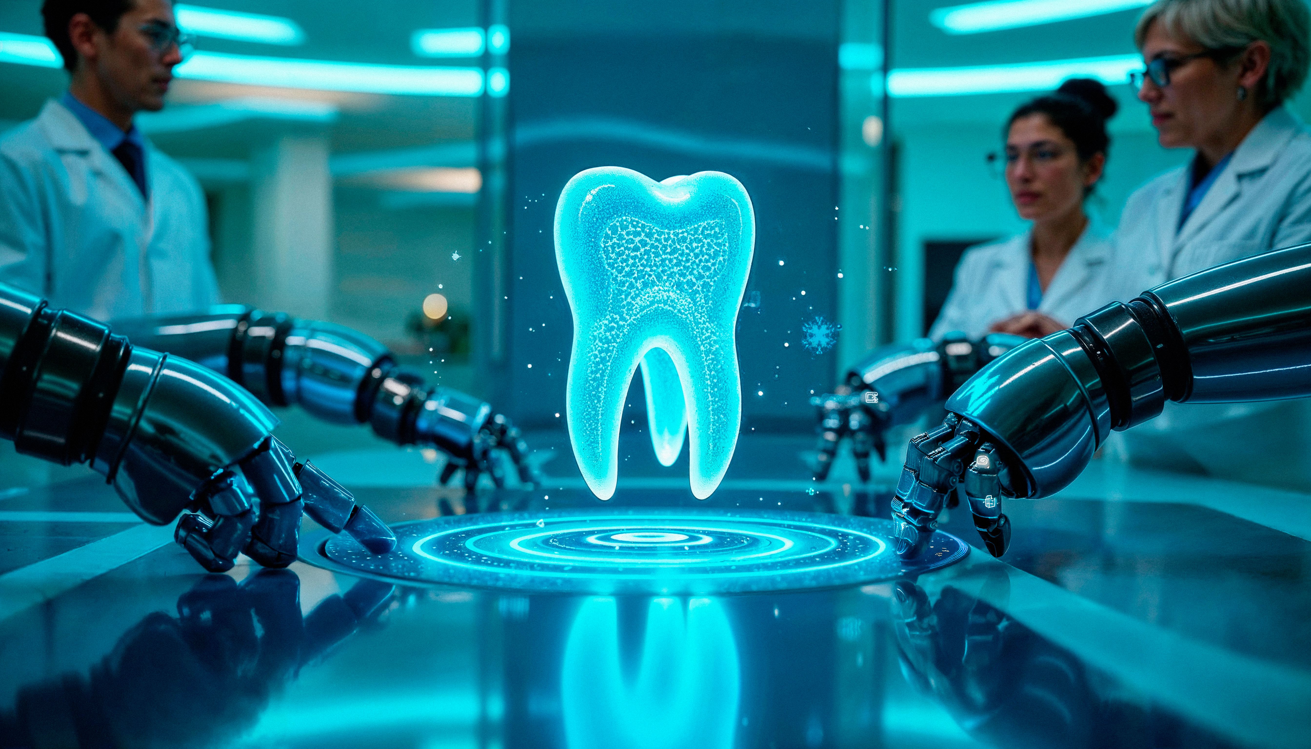 futuristic-dental-research-holographic-tooth-analysis-cyberpunk-lab